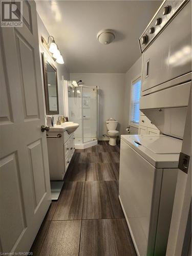 3 pc ensuite with laundry - 83 Lakewood Country Lane, Northern Bruce Peninsula, ON - Indoor Photo Showing Laundry Room