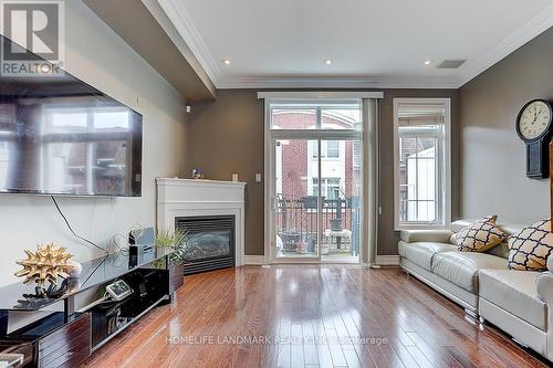 95B Finch Ave W, Toronto, ON - Indoor Photo Showing Living Room With Fireplace