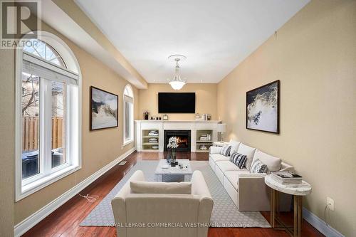15 Quatro Cres, Brampton, ON - Indoor Photo Showing Living Room With Fireplace