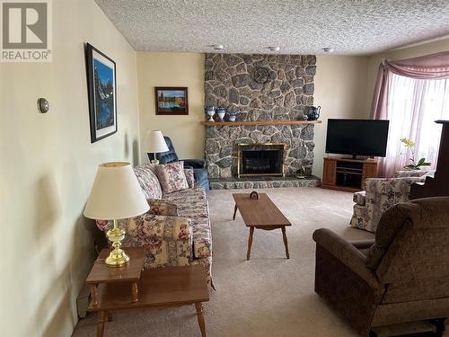 7 Centennial Drive, Lewisporte, NL - Indoor Photo Showing Living Room With Fireplace