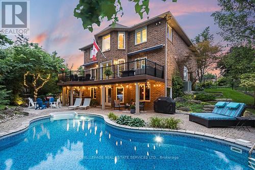 1522 Canada Crt, Oakville, ON - Outdoor With In Ground Pool With Deck Patio Veranda With Backyard With Exterior