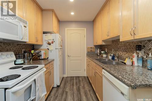 201A2 1121 Mckercher Drive, Saskatoon, SK - Indoor Photo Showing Kitchen With Double Sink