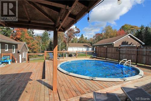 19 Friars Drive, Baxters Corner, NB - Outdoor With Above Ground Pool With Exterior