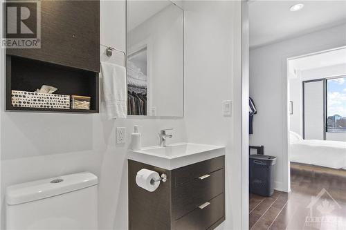 Orientation from Ensuite to Primary Bedroom - 20 Daly Avenue Unit#1806, Ottawa, ON - Indoor Photo Showing Bathroom