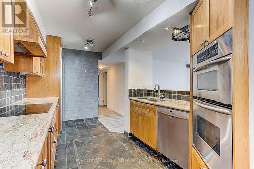 #2508 -24 Wellesley St W, Toronto, ON - Indoor Photo Showing Kitchen With Double Sink