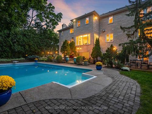 65 Charles St, Vaughan, ON - Outdoor With In Ground Pool With Backyard