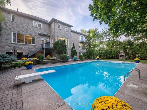 65 Charles St, Vaughan, ON - Outdoor With In Ground Pool With Backyard