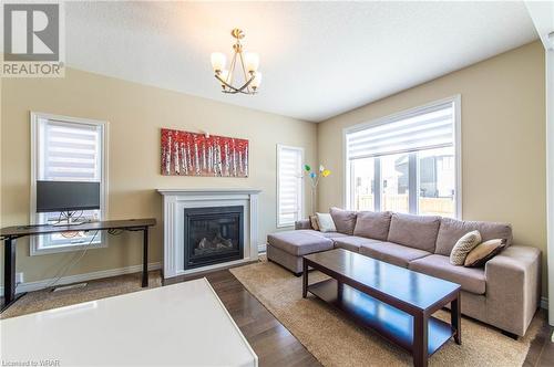 701 Sundew Dr Drive, Waterloo, ON - Indoor Photo Showing Living Room With Fireplace