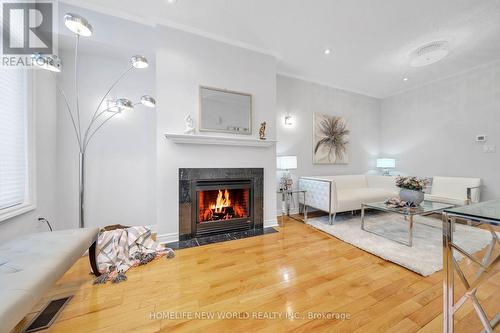 66F Finch Ave W, Toronto, ON - Indoor Photo Showing Living Room With Fireplace