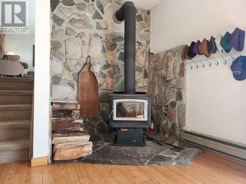 118 Superior Ave, Wawa, ON - Indoor Photo Showing Other Room With Fireplace