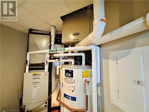 utility room - 945 3Rd Avenue E Unit# 405, Owen Sound, ON - Indoor Photo Showing Basement