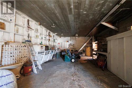 3418 Route 108, New Denmark, NB - Indoor Photo Showing Garage