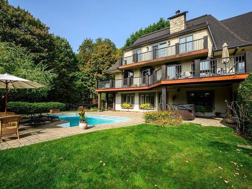 Cour - 136 Ch. Des Brèches, Piedmont, QC - Outdoor With In Ground Pool With Backyard