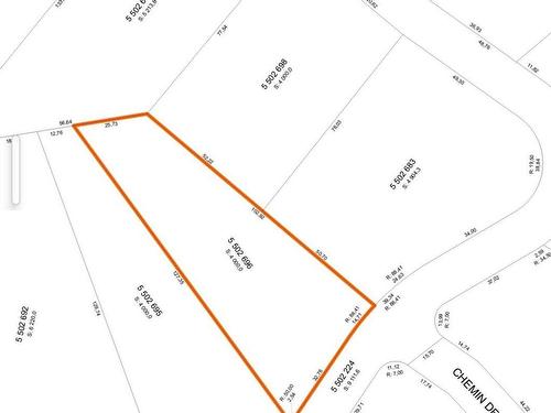 Plan (croquis) - Ch. Des Faucons, Mont-Blanc, QC 