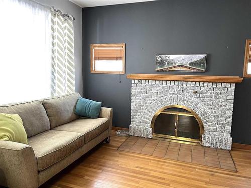 111 River Ave E, Rainy River, ON - Indoor Photo Showing Living Room With Fireplace