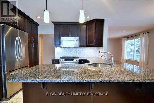 105 Dufferin Street, Central Elgin, ON - Indoor Photo Showing Kitchen With Upgraded Kitchen