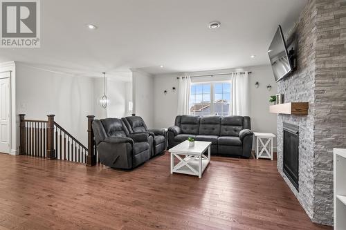 7 Foxwood Drive, Conception Bay South, NL - Indoor Photo Showing Living Room With Fireplace