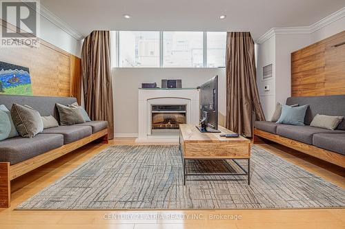 #1412 -1 King St W, Toronto, ON - Indoor Photo Showing Living Room With Fireplace