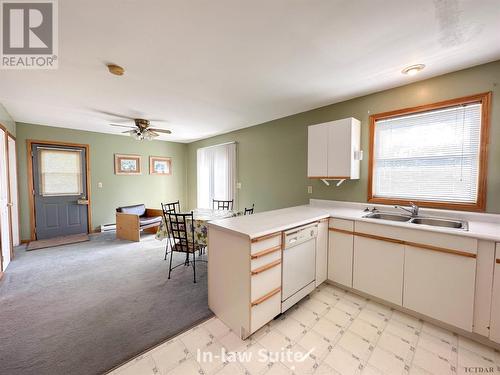 1099 Besaw Rd, Iroquois Falls, ON - Indoor Photo Showing Kitchen With Double Sink