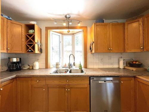 3164 Heddle Road, Nelson, BC - Indoor Photo Showing Kitchen With Double Sink