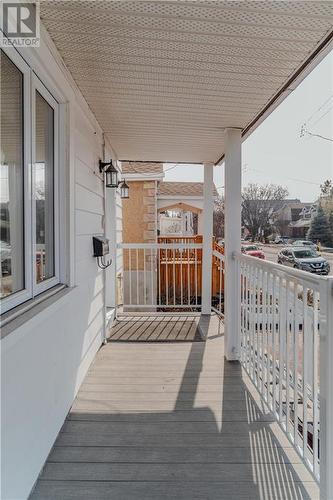 Updated front porch, great for morning coffee or relaxing in the evening. Storage space under the porch - 5 Huron Avenue N, Ottawa, ON - Outdoor With Deck Patio Veranda With Exterior
