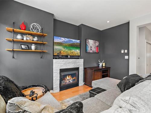 3240 Navy Crt, Langford, BC - Indoor With Fireplace