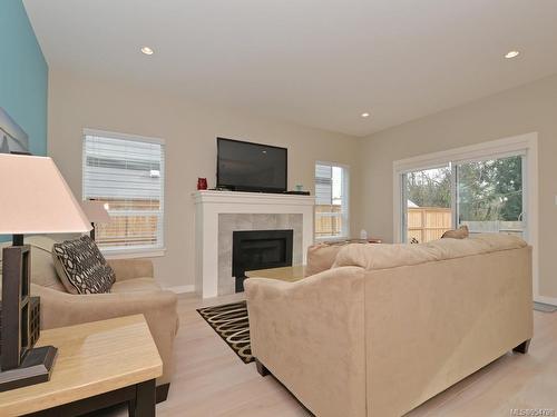 6554 Steeple Chase, Sooke, BC - Indoor Photo Showing Living Room With Fireplace
