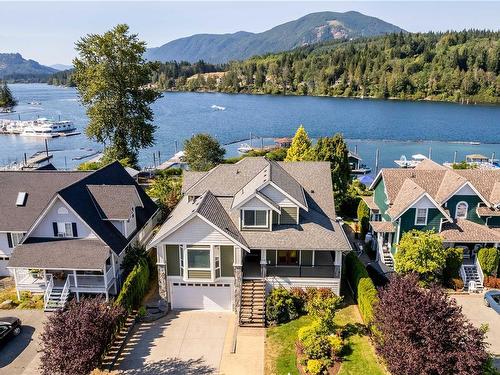 375 Point Ideal Dr, Lake Cowichan, BC - Outdoor With Body Of Water With Facade