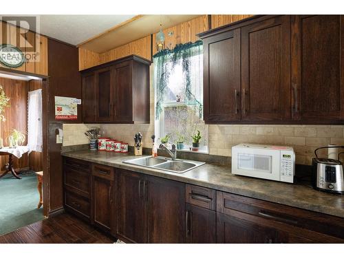 2959 Seaman Road, Falkland, BC - Indoor Photo Showing Kitchen With Double Sink