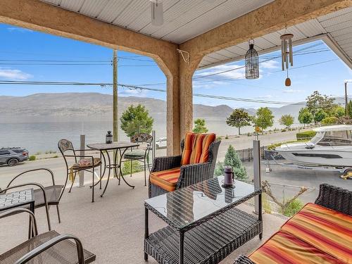 5612 Beach Avenue, Peachland, BC - Outdoor With Body Of Water With Deck Patio Veranda With Exterior
