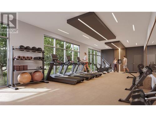 1280 Sutherland Avenue Unit# 446, Kelowna, BC - Indoor Photo Showing Gym Room