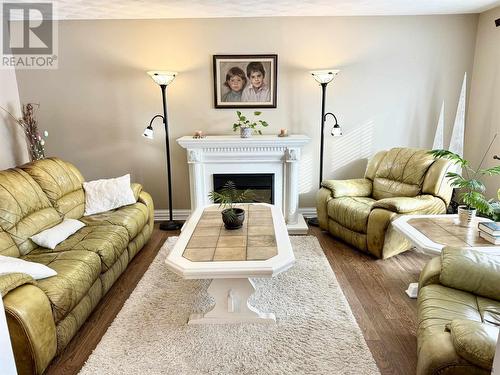 70 Kimberly Dr, Kapuskasing, ON - Indoor Photo Showing Living Room With Fireplace