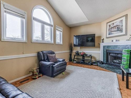 7 Appenine Crt, Brampton, ON - Indoor Photo Showing Living Room With Fireplace