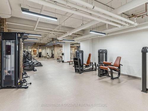 403-150 Logan Ave, Toronto, ON - Indoor Photo Showing Gym Room