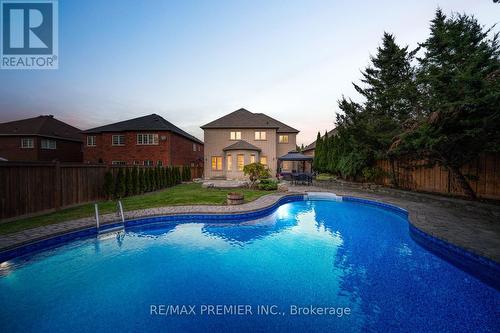 66 Benville Cres, Aurora, ON - Outdoor With In Ground Pool With Backyard