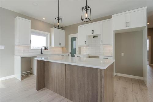 45 Harry Waytiuk Drive, East Selkirk, MB - Indoor Photo Showing Kitchen With Upgraded Kitchen