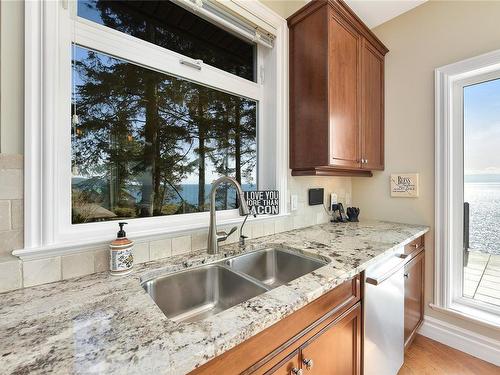 2900 Fishboat Bay Rd, Sooke, BC - Indoor Photo Showing Kitchen With Double Sink