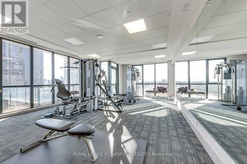 #310 -55 Eglinton Ave W, Mississauga, ON - Indoor Photo Showing Gym Room