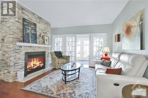 3 River Oaks Court, Stittsville, ON - Indoor Photo Showing Living Room With Fireplace