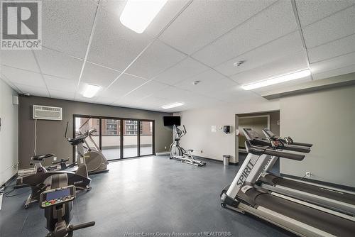 150 Park Street West Unit# 804, Windsor, ON - Indoor Photo Showing Gym Room