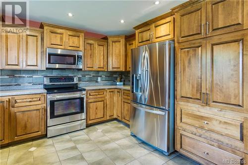 44 Burnett Street, Oromocto, NB - Indoor Photo Showing Kitchen With Stainless Steel Kitchen