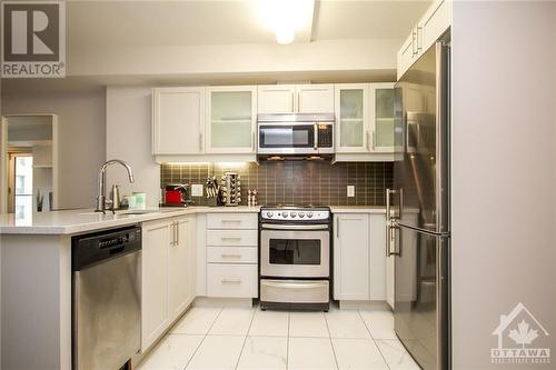 195 Besserer Street Unit#707, Ottawa, ON - Indoor Photo Showing Kitchen With Stainless Steel Kitchen With Upgraded Kitchen