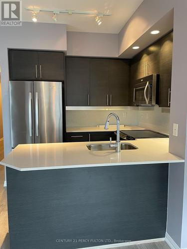 #2019 -75 East Liberty St, Toronto, ON - Indoor Photo Showing Kitchen With Double Sink