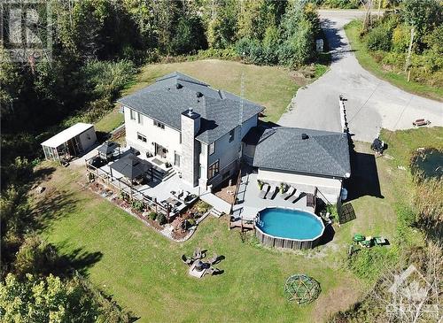 896 Corktown Road, Merrickville, ON - Outdoor With Above Ground Pool With View