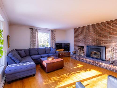 Salon - 440 Av. Du Plateau, Shawinigan, QC - Indoor Photo Showing Living Room With Fireplace