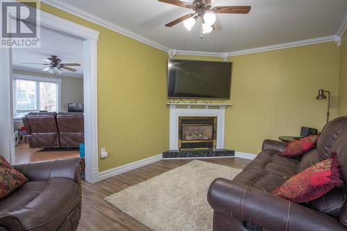 21 Grassey Lane, Carbonear, NL - Indoor Photo Showing Living Room With Fireplace