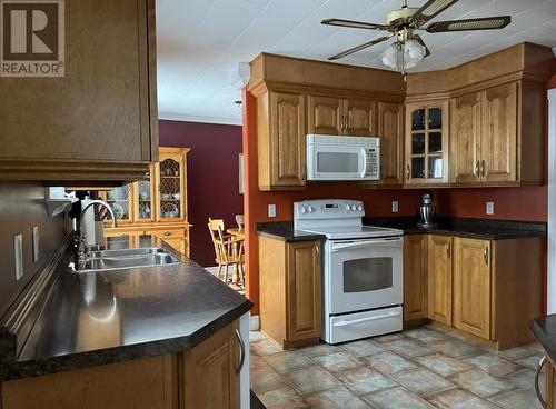 168A Main Street, Carmanville, NL - Indoor Photo Showing Kitchen With Double Sink