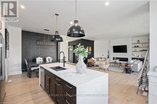 2184 Linkway Boulevard, London, ON - Indoor Photo Showing Kitchen With Double Sink With Upgraded Kitchen