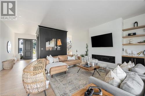 2184 Linkway Boulevard, London, ON - Indoor Photo Showing Living Room With Fireplace