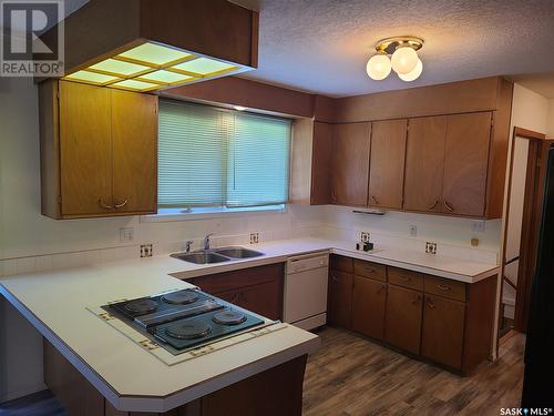104 Alexander Street, Wawota, SK - Indoor Photo Showing Kitchen With Double Sink